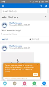 Salesforce One with Whatfix screenshot 1