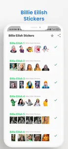 Billie Eilish Stickers screenshot 0