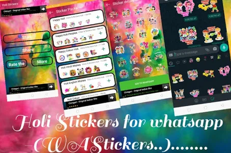 Holi Stickers For WAStickers screenshot 0