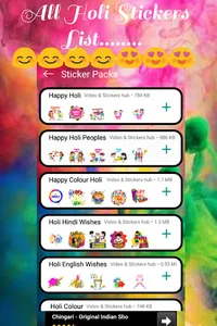 Holi Stickers For WAStickers screenshot 2
