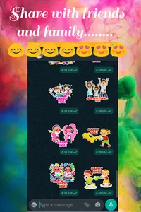 Holi Stickers For WAStickers screenshot 4