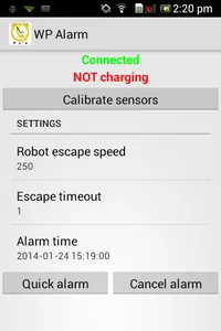 Wheelphone alarm screenshot 0