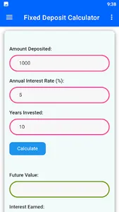 Fixed Deposit Calculator screenshot 1