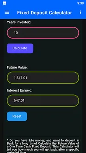 Fixed Deposit Calculator screenshot 4