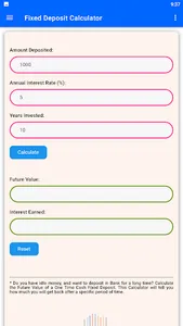 Fixed Deposit Calculator screenshot 6