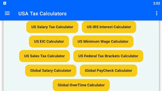 USA Tax Calculators screenshot 0