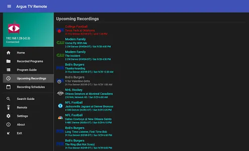 Argus TV Remote screenshot 19