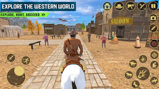 West Cowboy Horse Riding Games screenshot 12