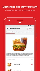 Wimpy Kuwait - Order burgers screenshot 2