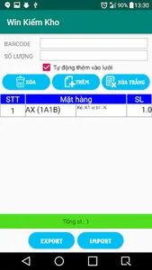 Win kiểm kê screenshot 2