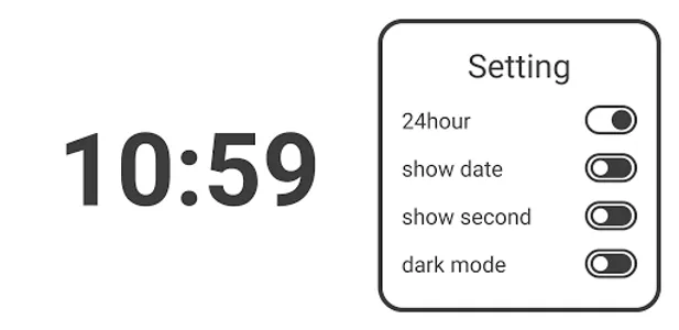 Simple Clock - Clock & Widget screenshot 1