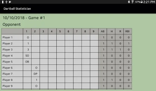 Dartball Statistician screenshot 6