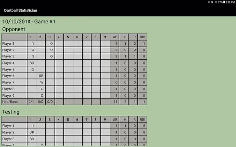 Dartball Statistician screenshot 8