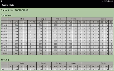 Dartball Statistician screenshot 9