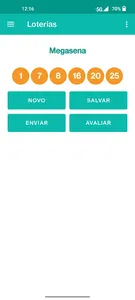 Gerador de Números de Loterias screenshot 1