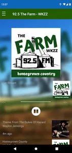 92.5 The Farm WKZZ screenshot 0