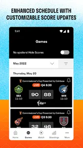 WNBA - Live Games & Scores screenshot 3