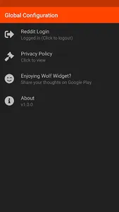 Wolf Widget for Reddit screenshot 2
