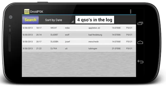 DroidPSK - PSK for Ham Radio screenshot 3