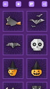 Origami Halloween From Paper screenshot 2