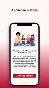 WomenHeart - SisterMatch screenshot 0