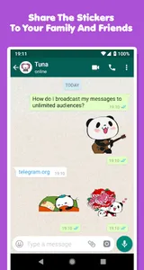 Cute Panda Stickers For WA screenshot 3