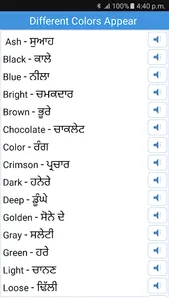 Daily Words English to Punjabi screenshot 2