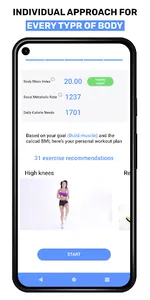 Fitness workouts at home screenshot 1