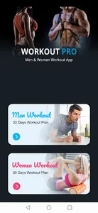 Workout For Men and Women screenshot 0