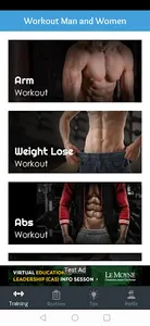 Workout For Men and Women screenshot 1