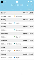 Workshift Calendar screenshot 6