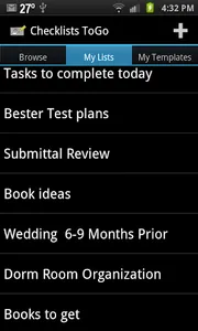 Checklists ToGo screenshot 1