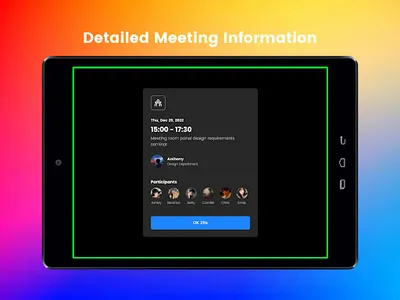 WOX Meeting Room Display screenshot 2