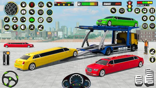 Limo Car Transport Car Games screenshot 11