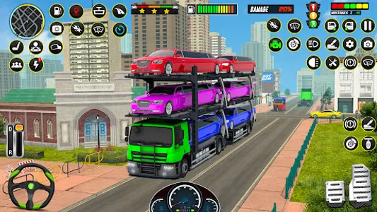 Limo Car Transport Car Games screenshot 2