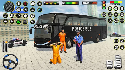 US Police Transporter Bus Game screenshot 11