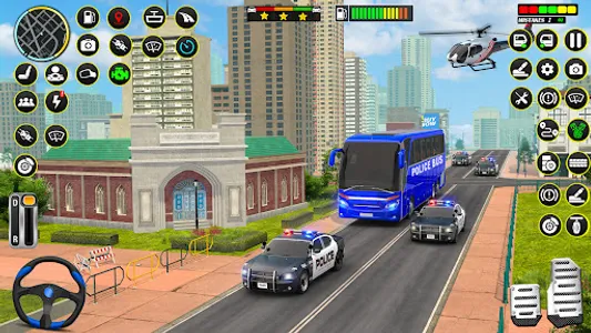 US Police Transporter Bus Game screenshot 2