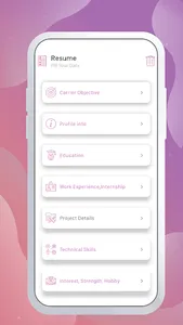 Resume Builder screenshot 2