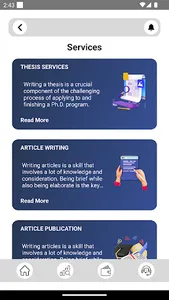 Writing and Publications screenshot 2
