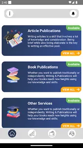 Writing and Publications screenshot 4