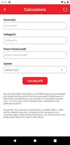 WWCables - Calculator screenshot 2