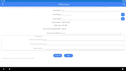 IDDEAL Score Calculator screenshot 6