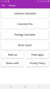 Concrete Calculator - Cement,S screenshot 1