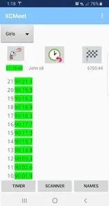 XCMeet Cross Country Timing screenshot 0