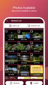 Deleted Photos Recovery - Rest screenshot 7