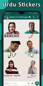 Urdu Sticker for WhatsApp - Fu screenshot 3