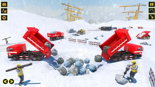 Snow Excavator Sim Crane Game screenshot 7