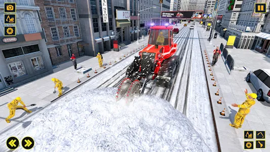 Snow Excavator Sim Crane Game screenshot 8