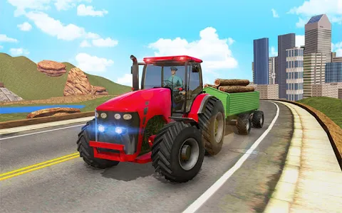 Offroad Tractor Transport Game screenshot 0