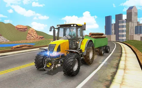 Offroad Tractor Transport Game screenshot 2